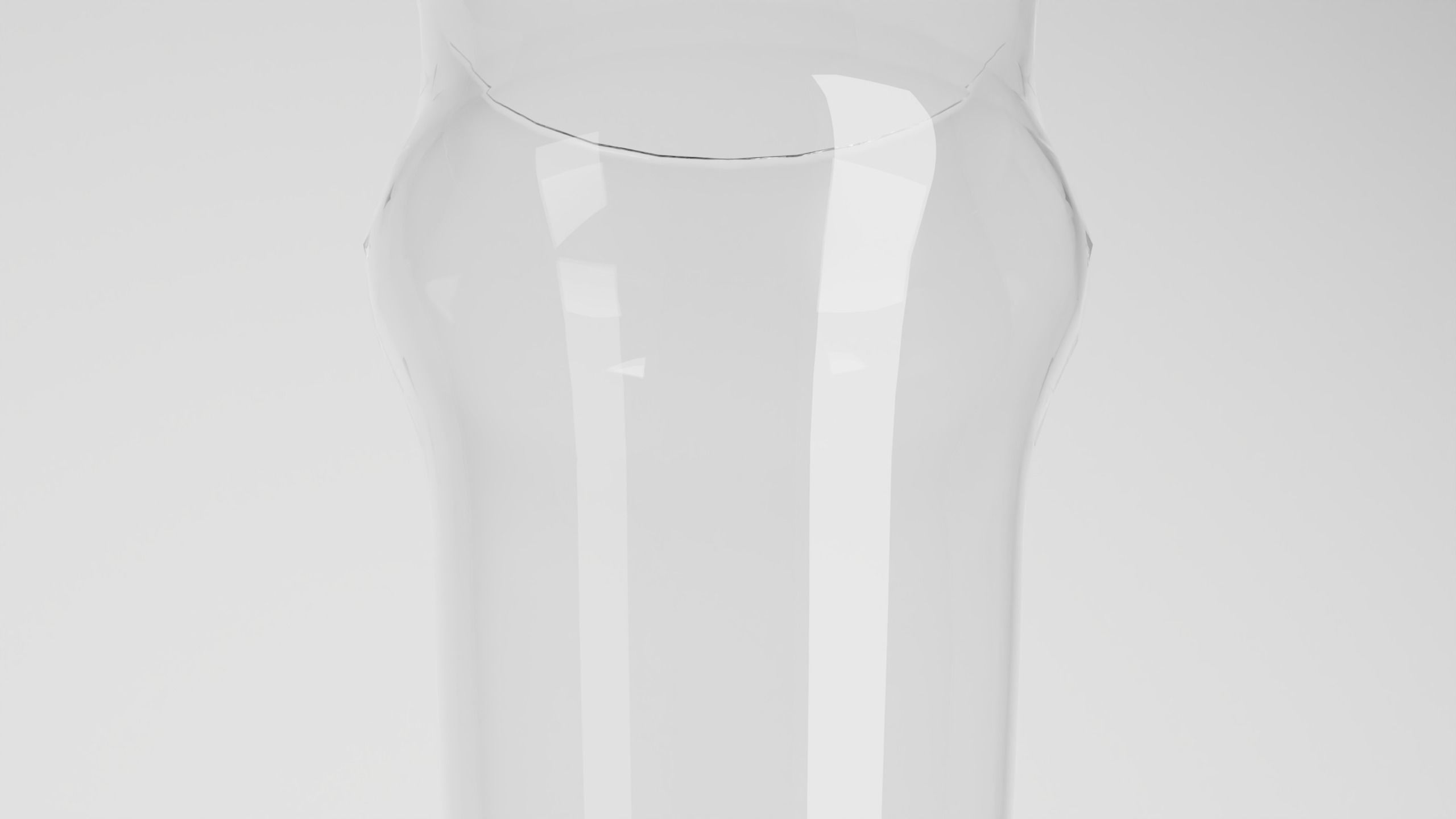 Pint glass Low-poly 3D model_5