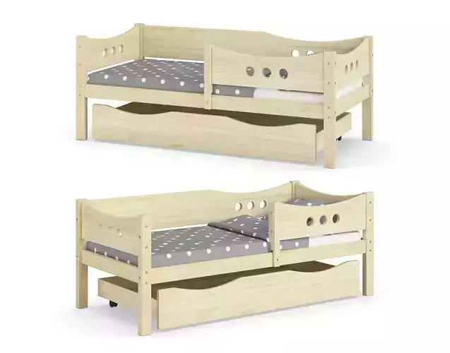 Legenda KM15 with BM01 and YM03 childrens bed 3D model
