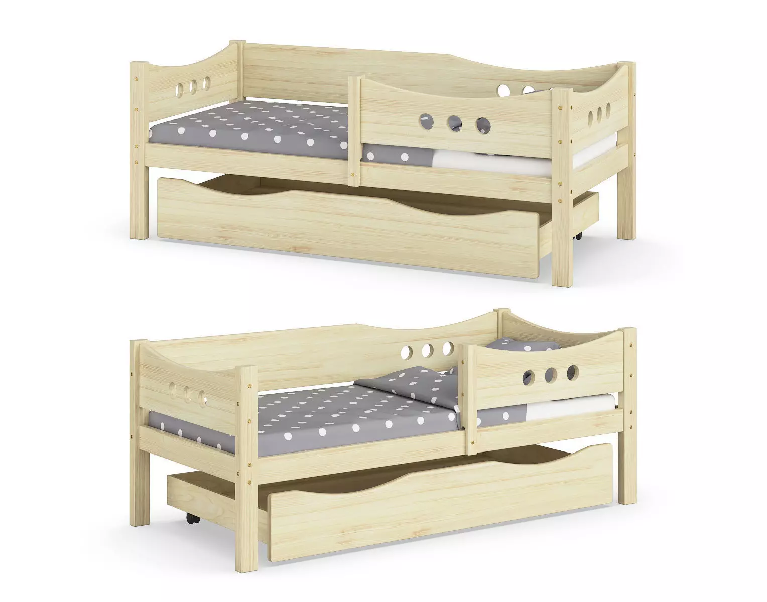 Legenda KM15 with BM01 and YM03 childrens bed 3D model_0