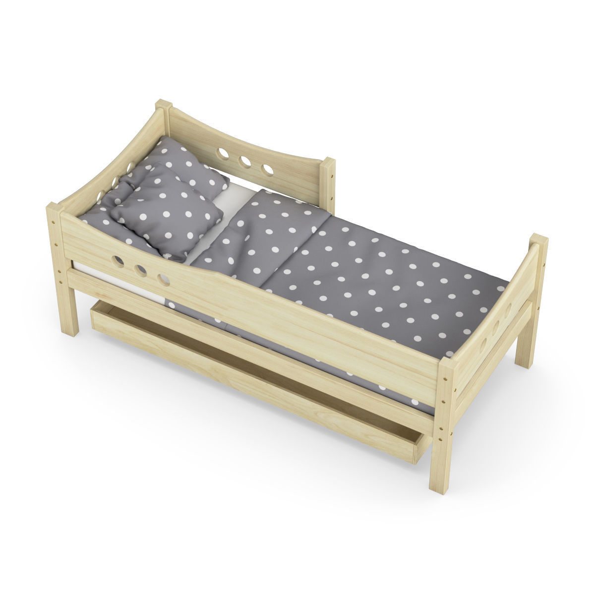 Legenda KM15 with BM01 and YM03 childrens bed 3D model_4