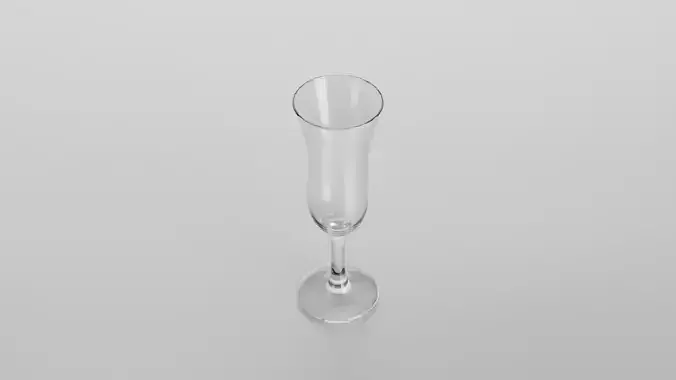 Pousse cafe glass Low-poly 3D model