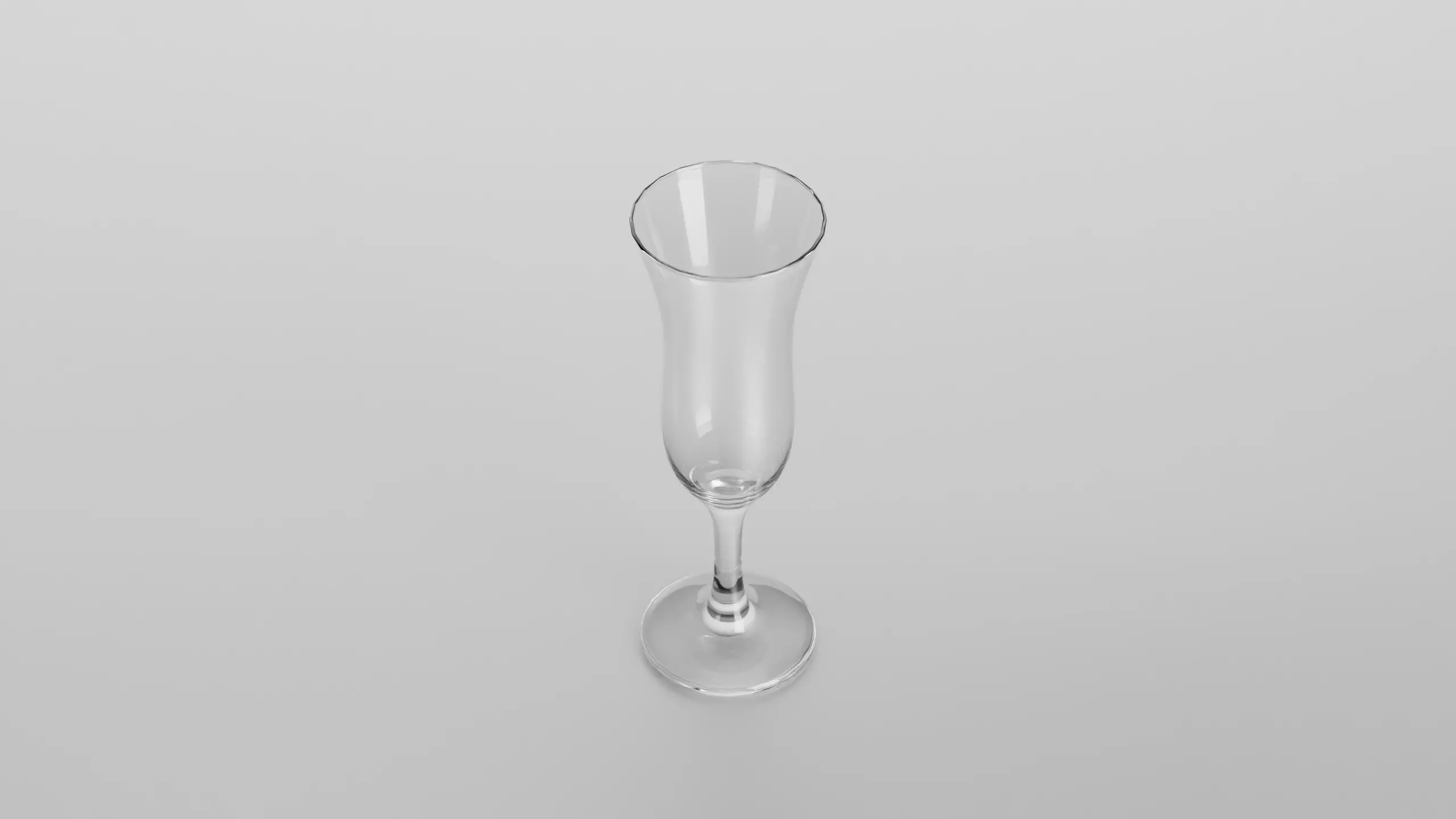 Pousse cafe glass Low-poly 3D model_0