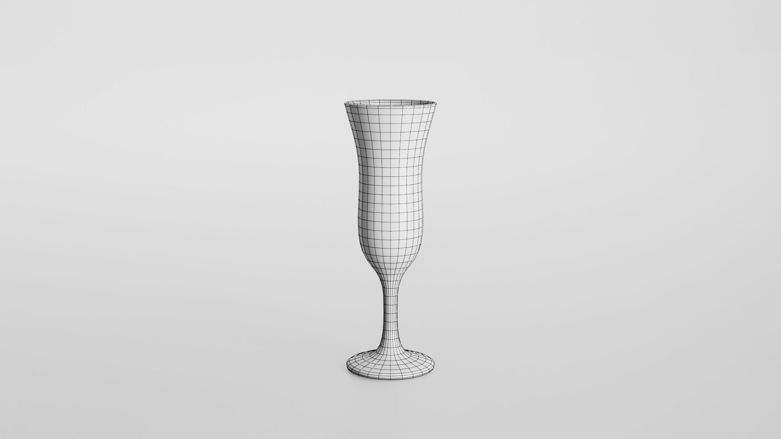 Pousse cafe glass Low-poly 3D model_12
