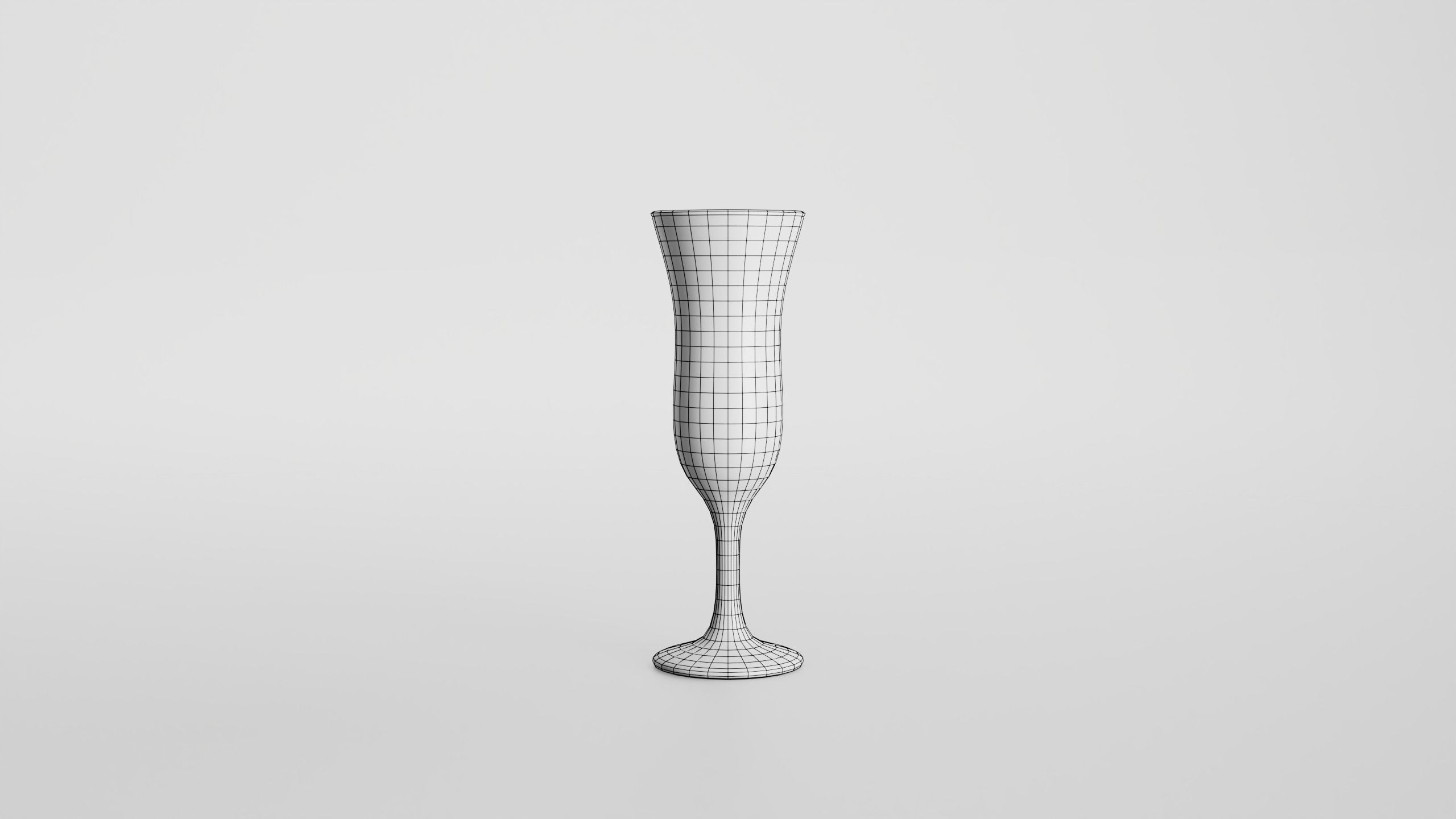 Pousse cafe glass Low-poly 3D model_13