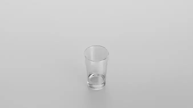 Shooter glass Low-poly 3D model