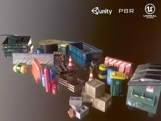 Industry Props Pack PBR