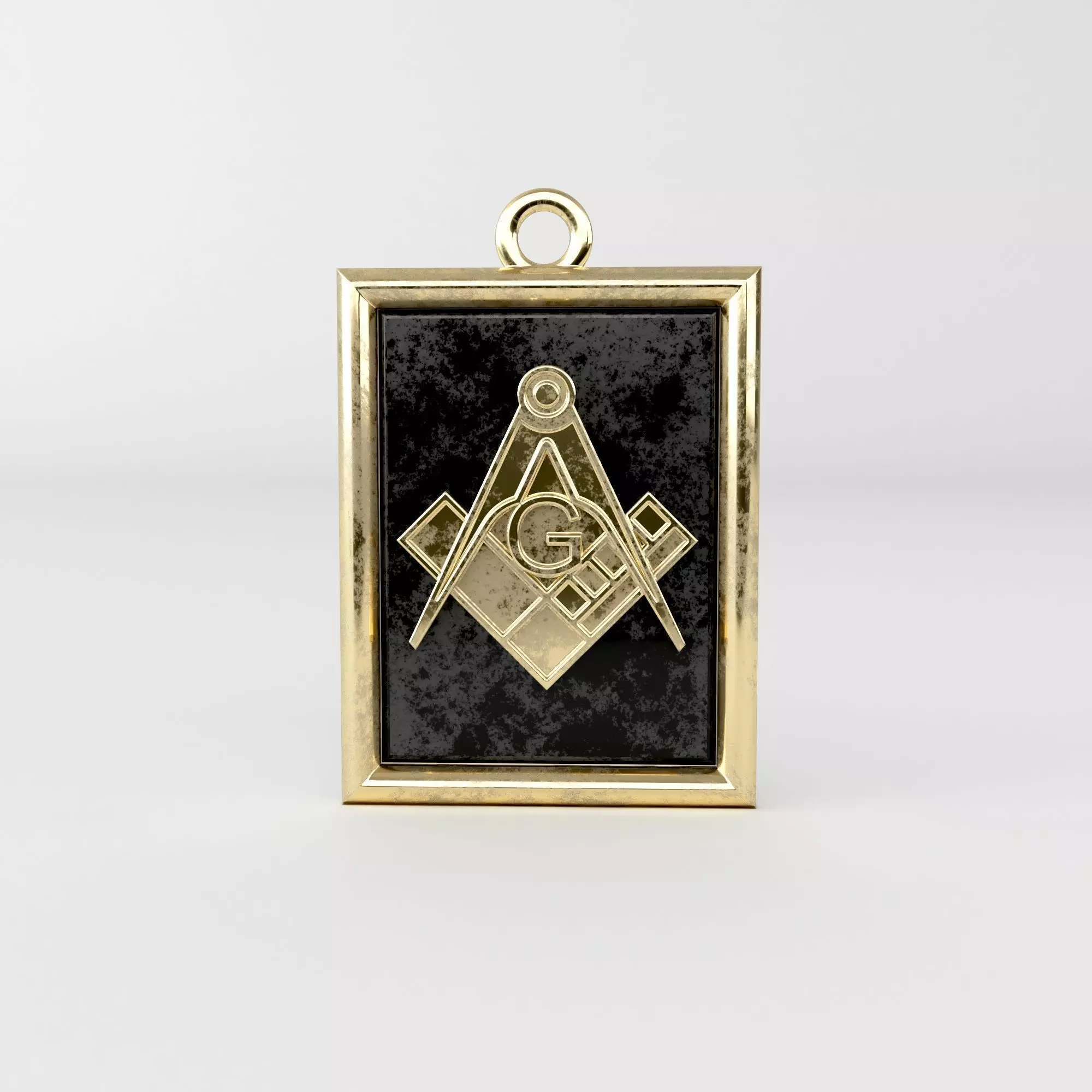 Masonic pendant 17 3D print model