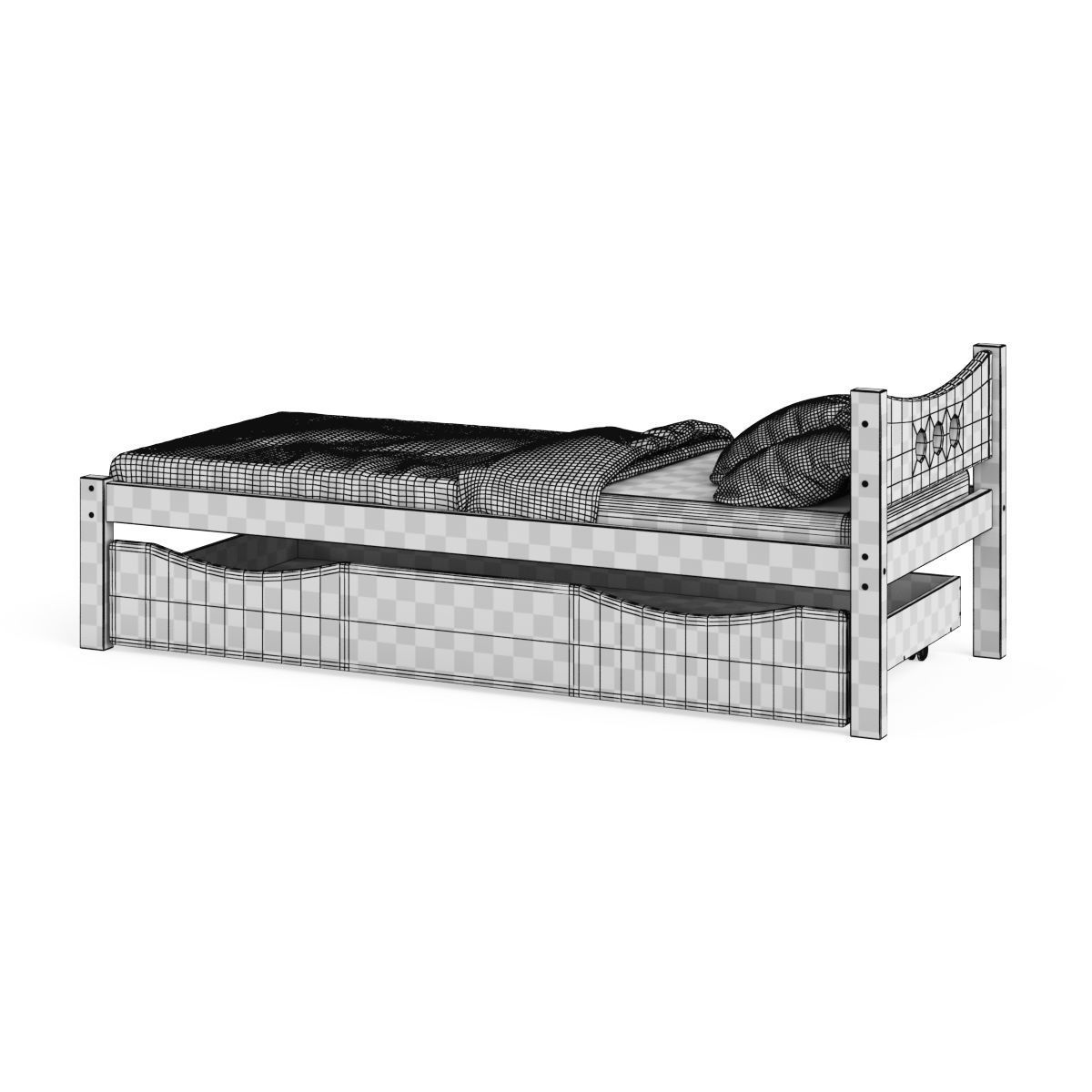 Legenda KM21B with YM02 childrens bed 3D model_8