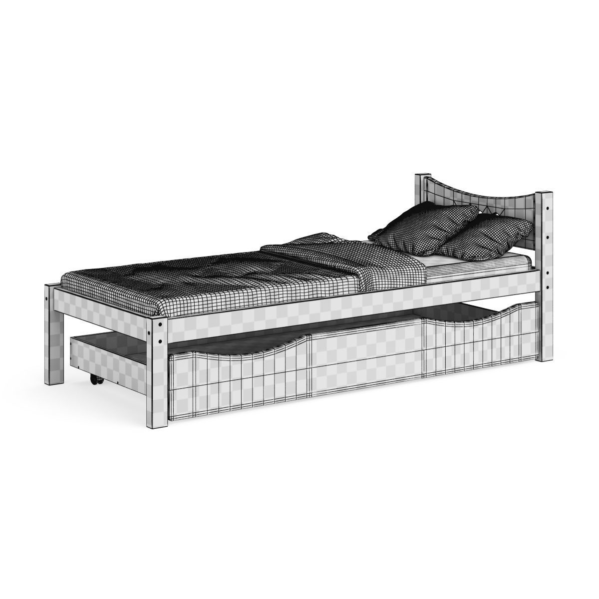 Legenda KM21B with YM02 childrens bed 3D model_6