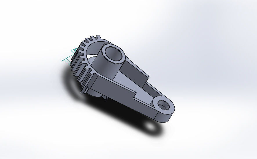 C4 - 5E2222700 Actuator Blend Cable Citroen 5E2222600 5E2222400 3D print model_2