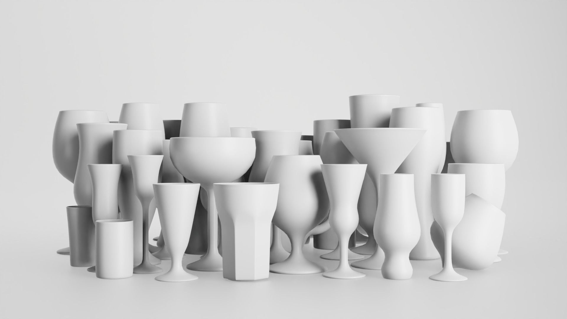 44 glasses 3D Model Collection_7