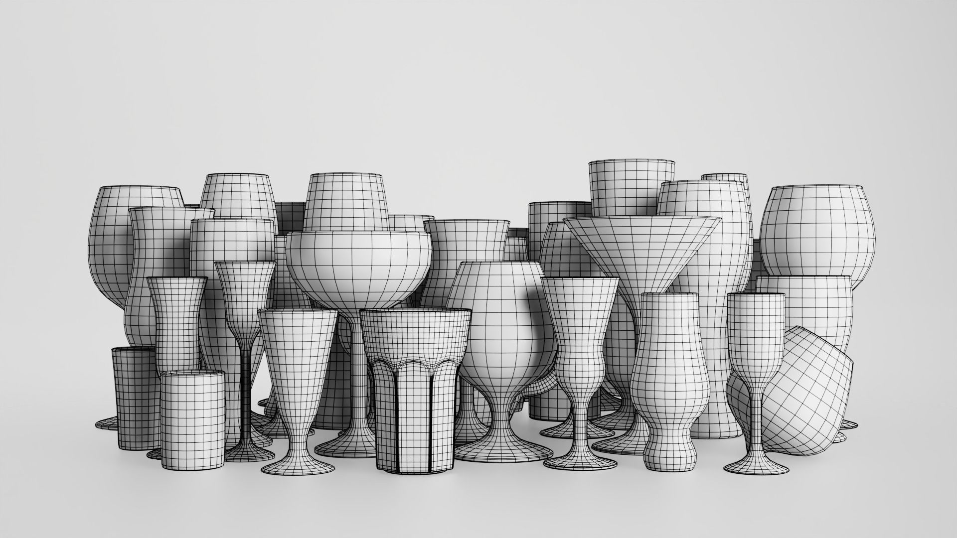 44 glasses 3D Model Collection_12