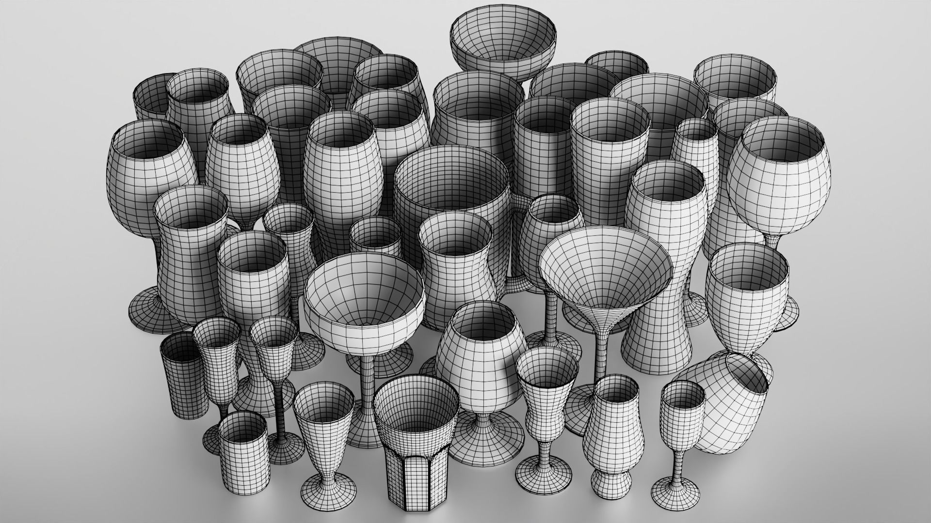 44 glasses 3D Model Collection_10