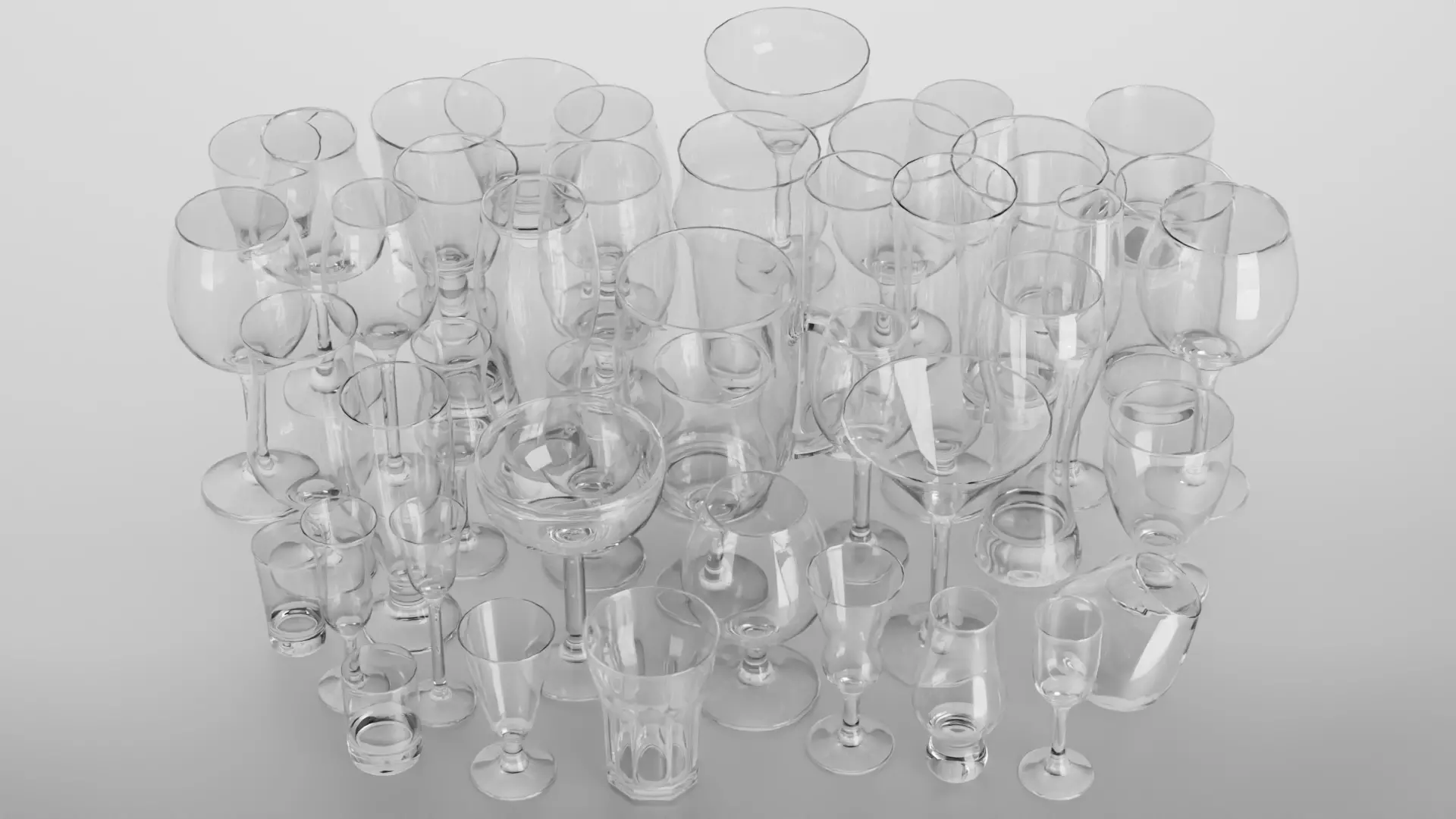 44 glasses 3D Model Collection_0