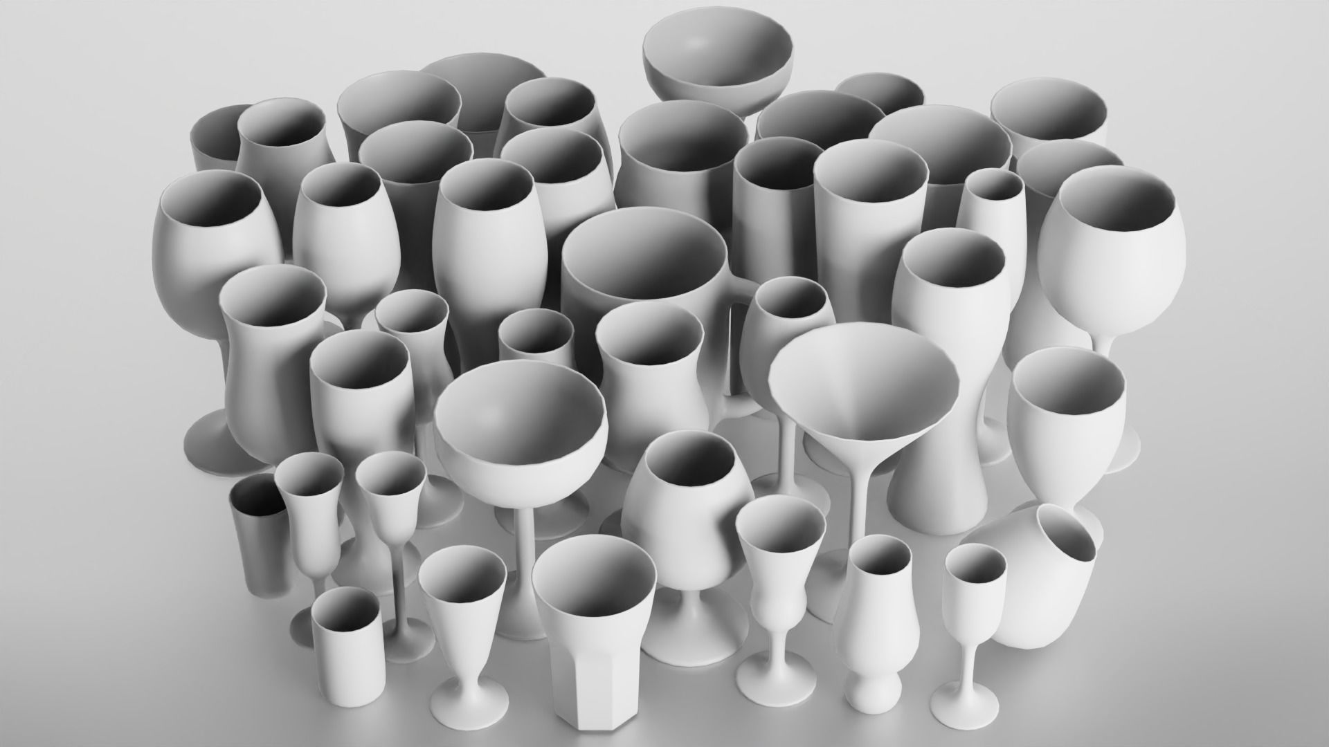 44 glasses 3D Model Collection_5