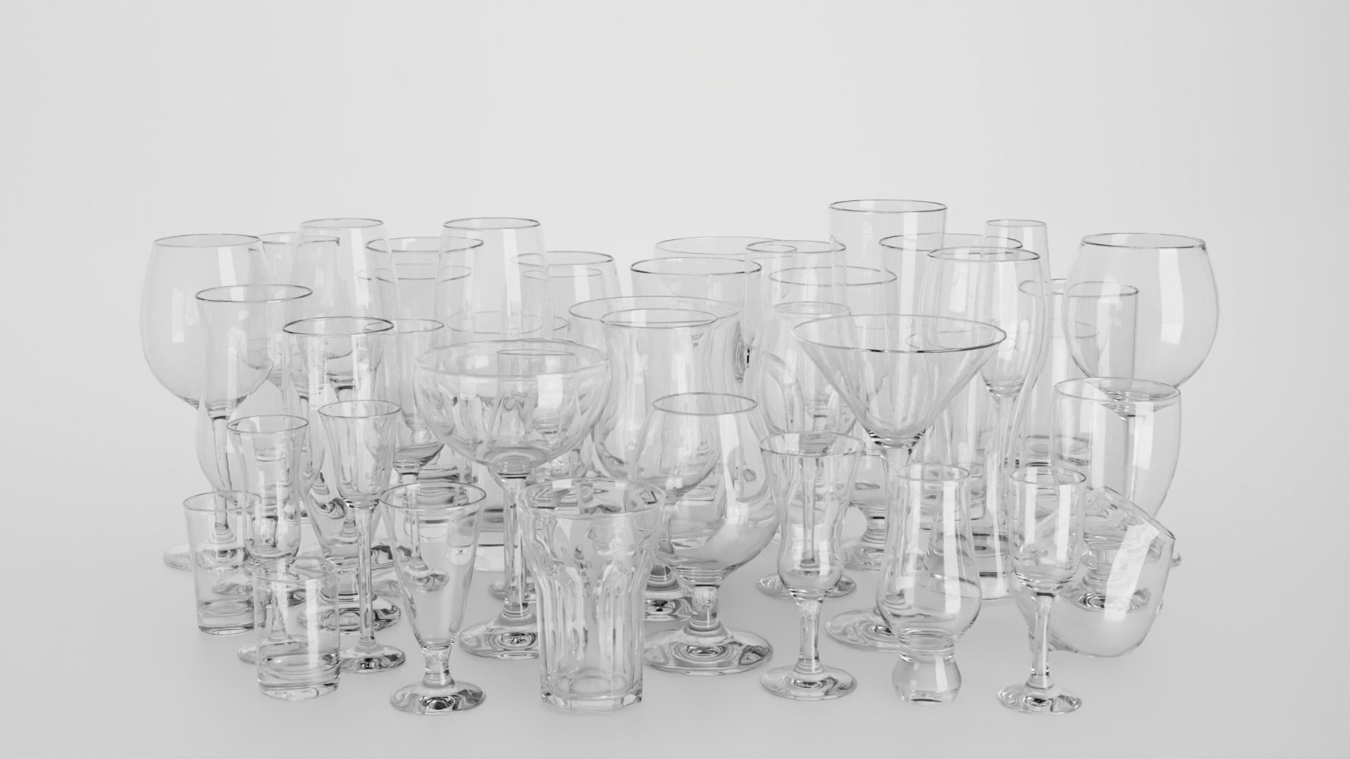 44 glasses 3D Model Collection_1