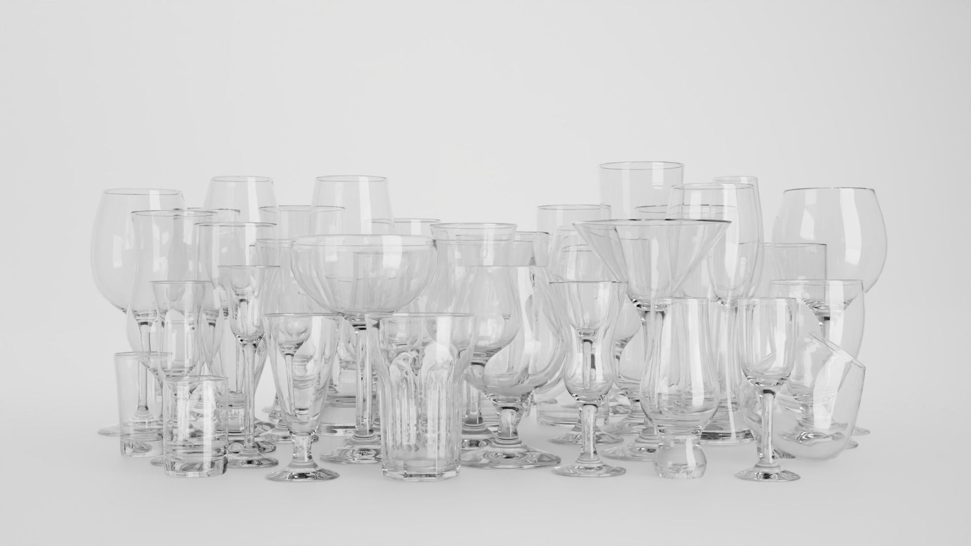 44 glasses 3D Model Collection_2