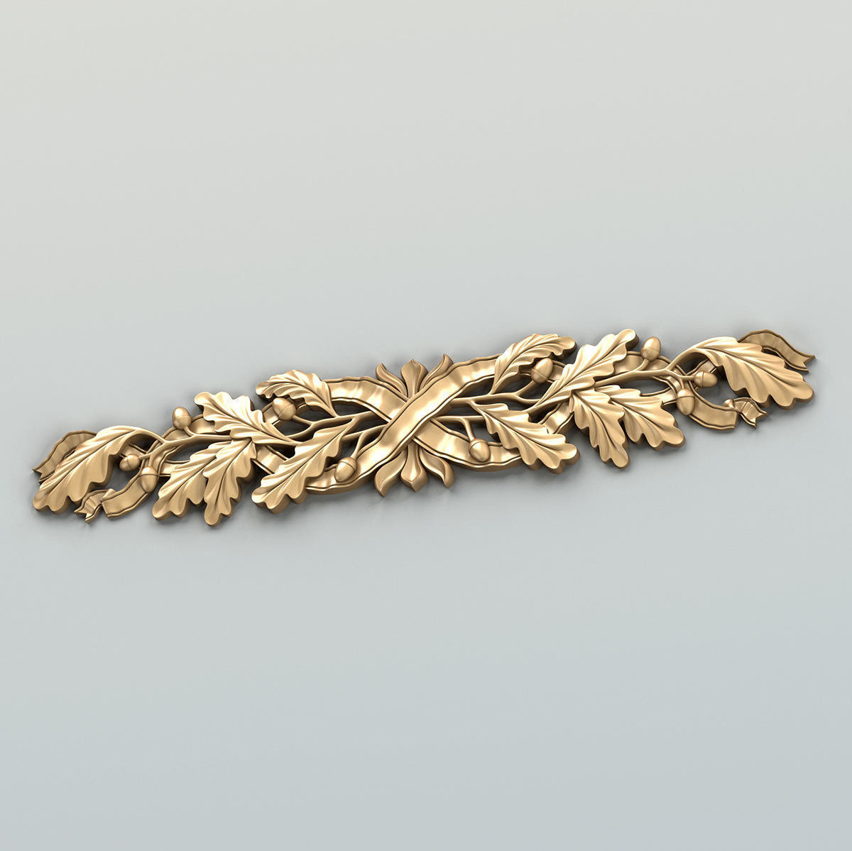 Carved decor horizontal 038 3D model_5