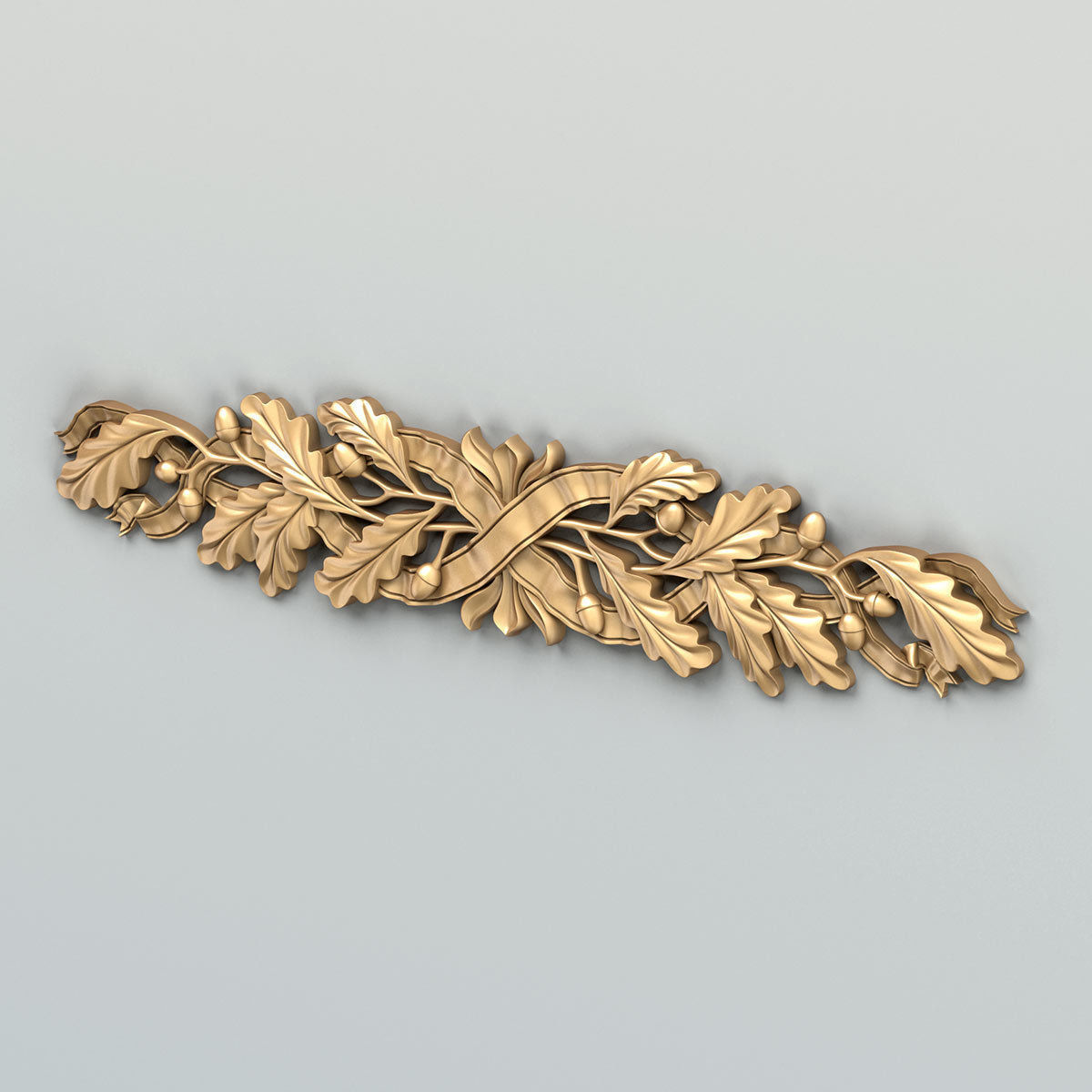 Carved decor horizontal 038 3D model_3