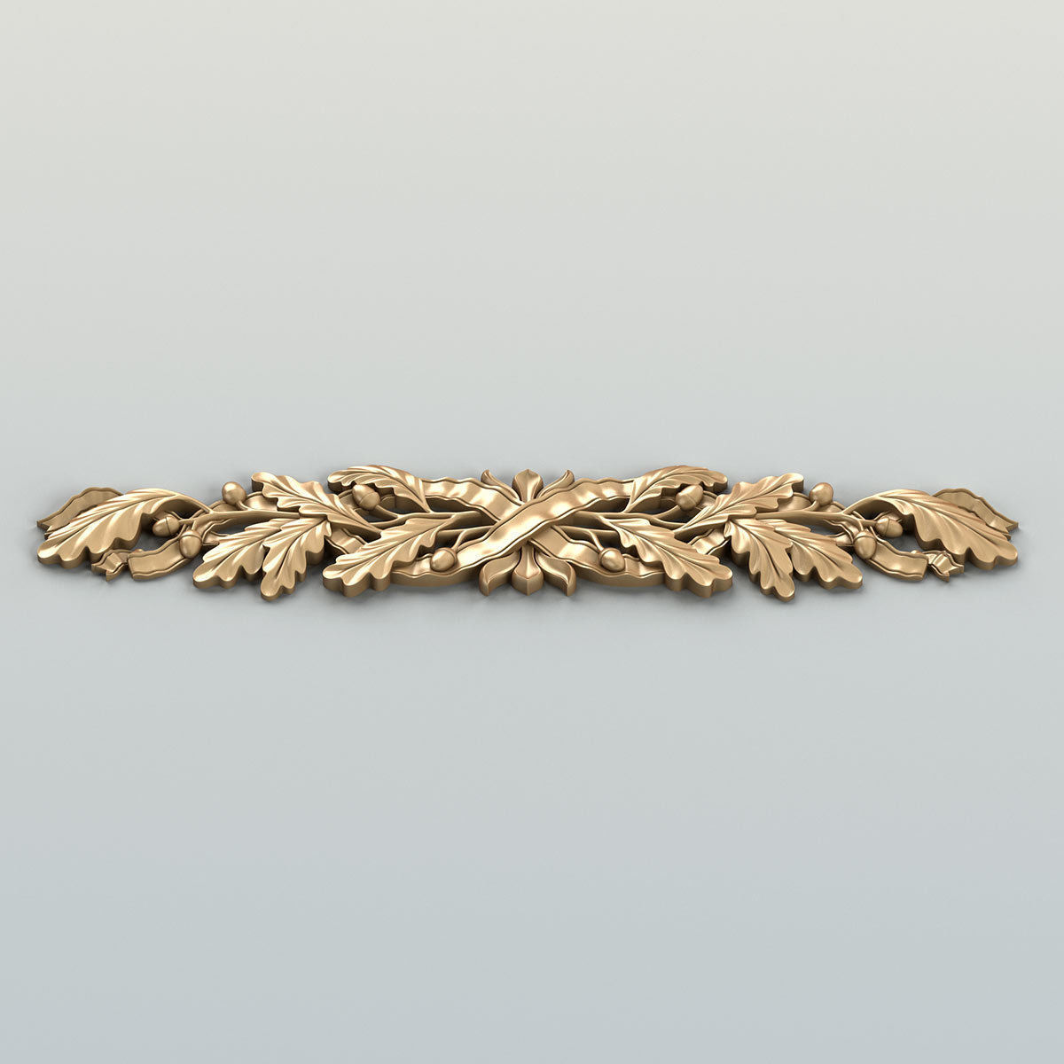 Carved decor horizontal 038 3D model_4
