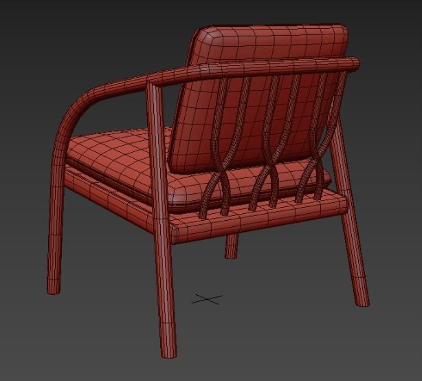 Laurel Lounge Chair 3D model_6