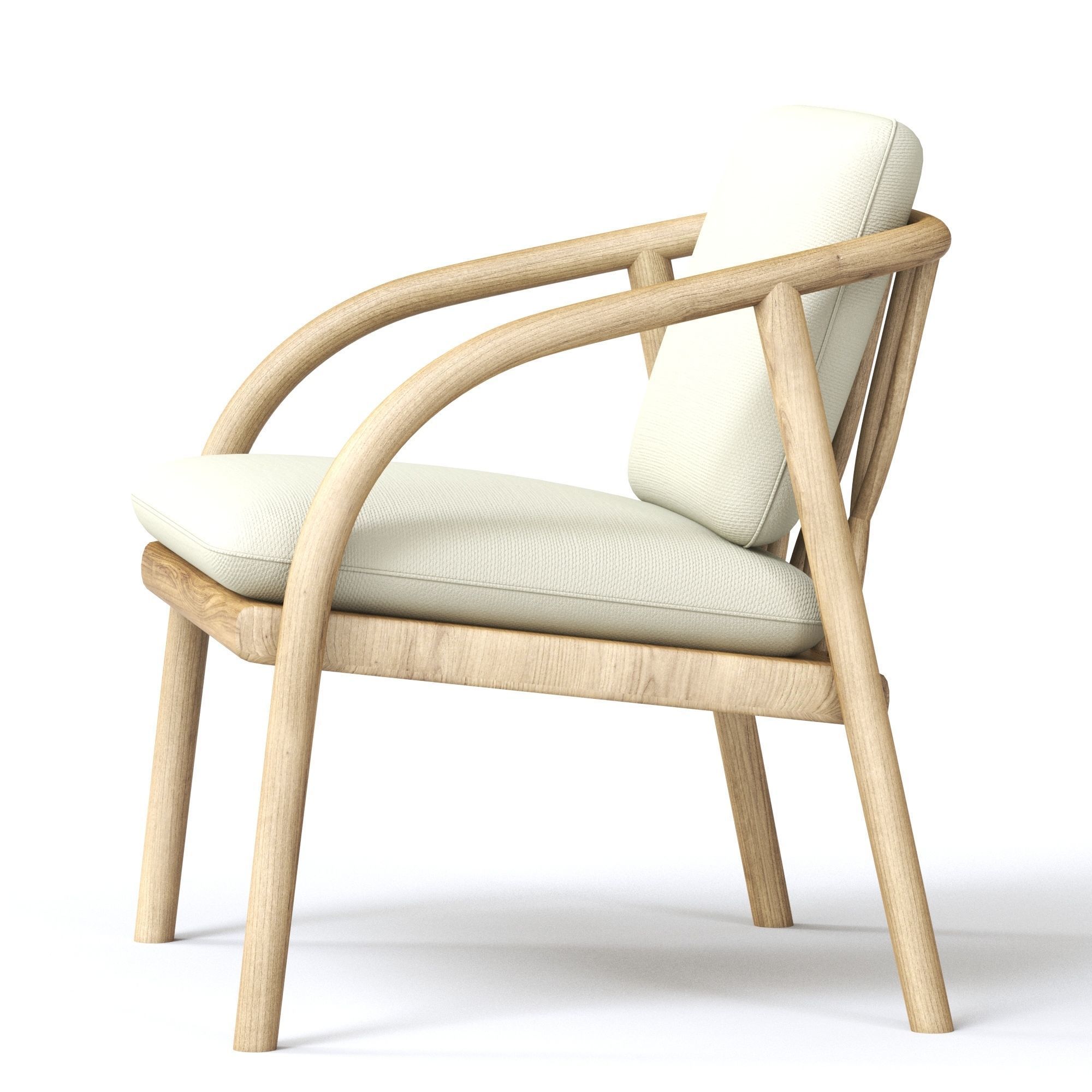 Laurel Lounge Chair 3D model_2