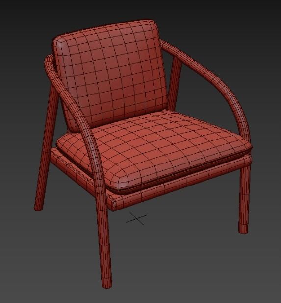 Laurel Lounge Chair 3D model_5