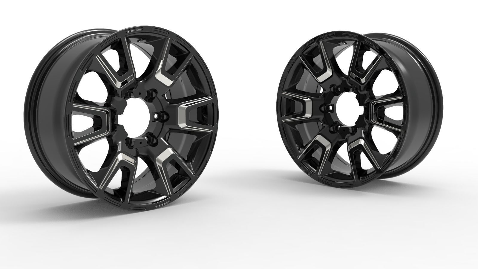 Asena rim design and rendering 3D print model_1
