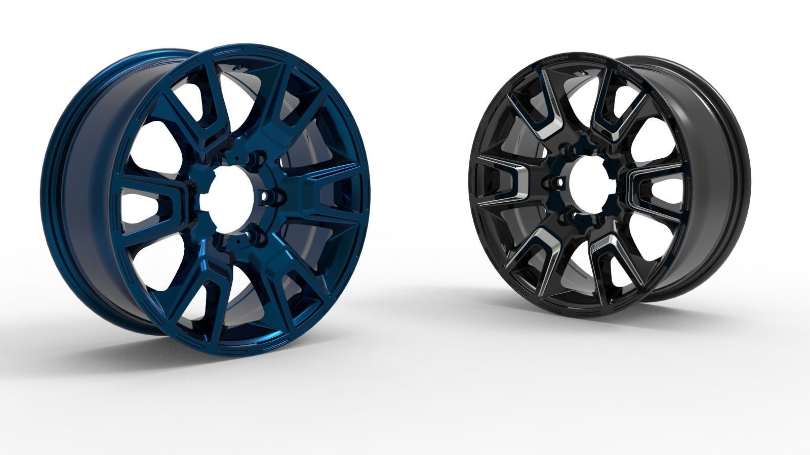 Asena rim design and rendering 3D print model_4