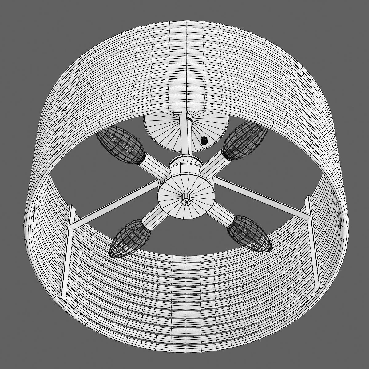 728043 Zeta Lightstar ceiling chandelier 3D model_4