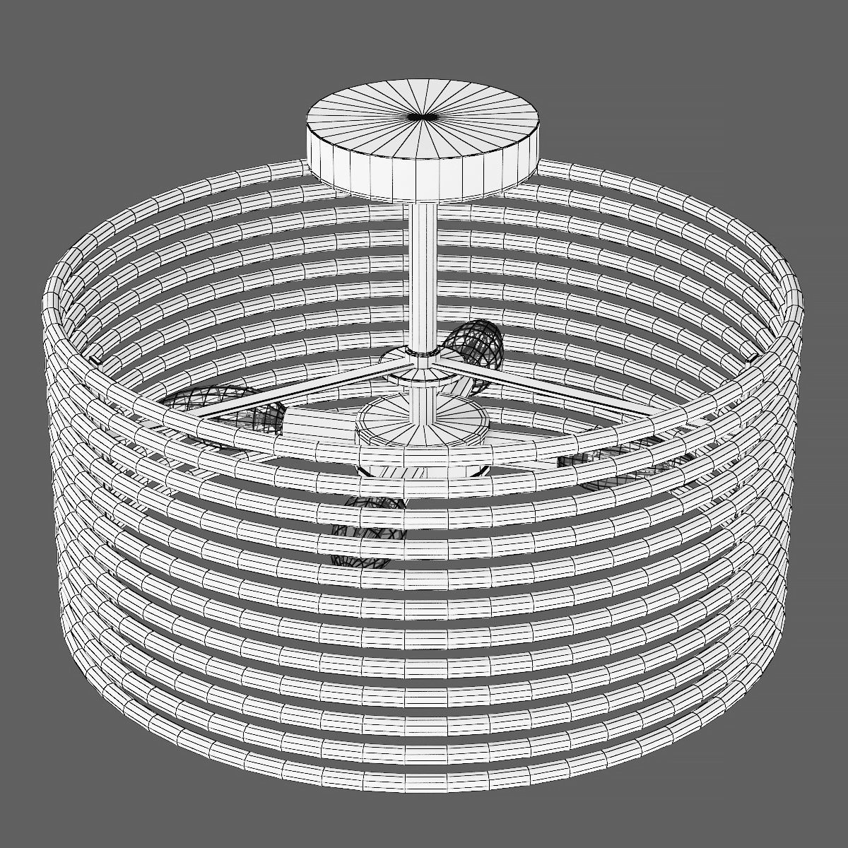 728043 Zeta Lightstar ceiling chandelier 3D model_7