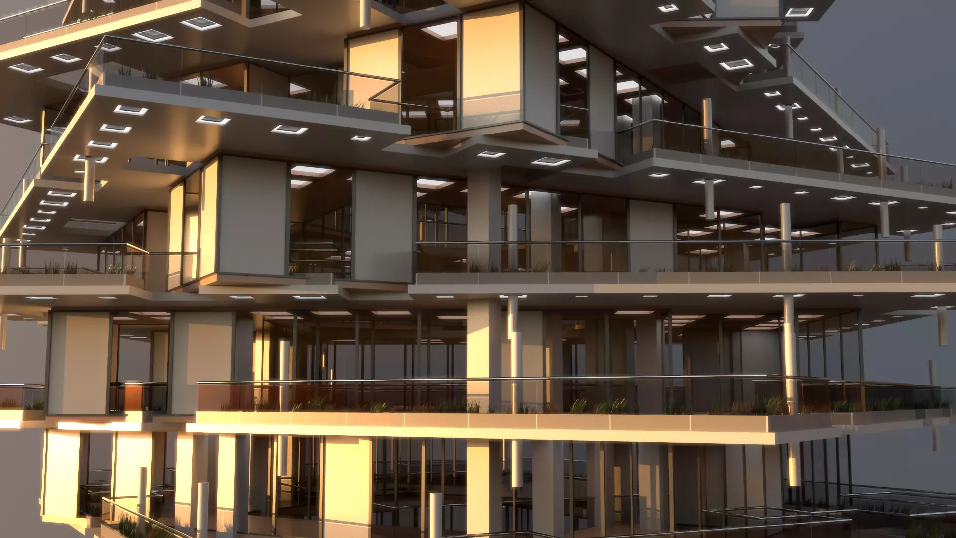 High Rise Building 102 3D model_0