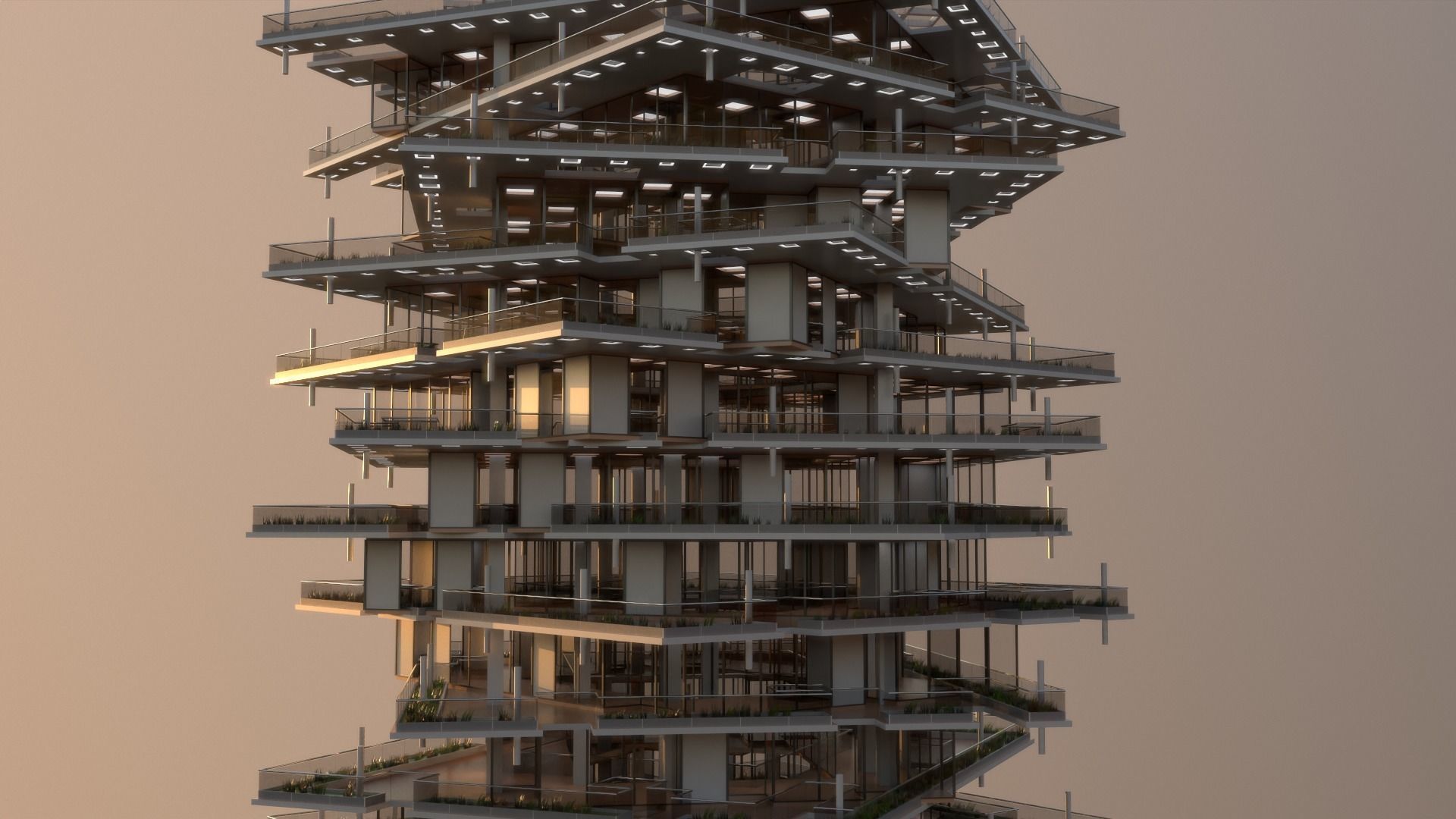 High Rise Building 102 3D model_5