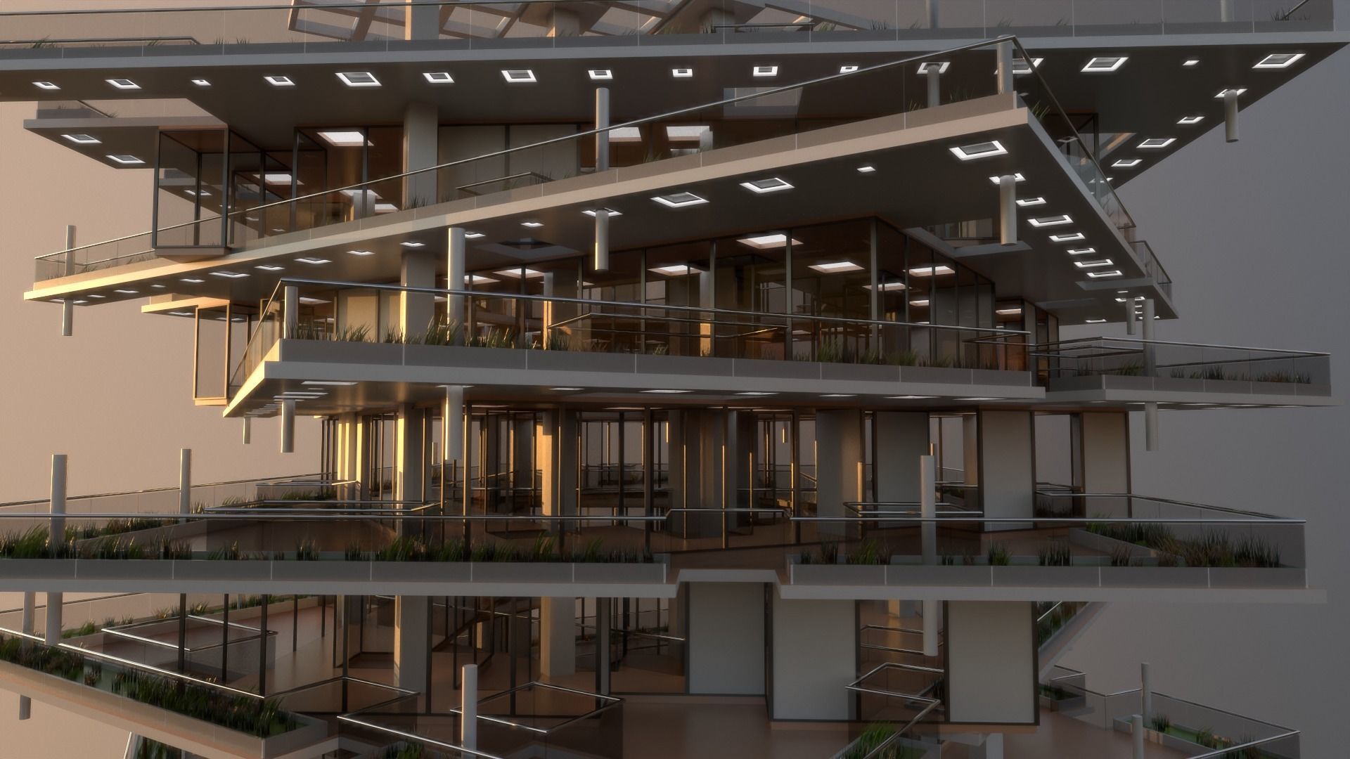 High Rise Building 102 3D model_4