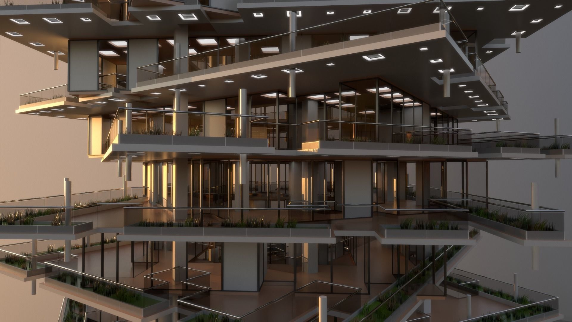 High Rise Building 102 3D model_1