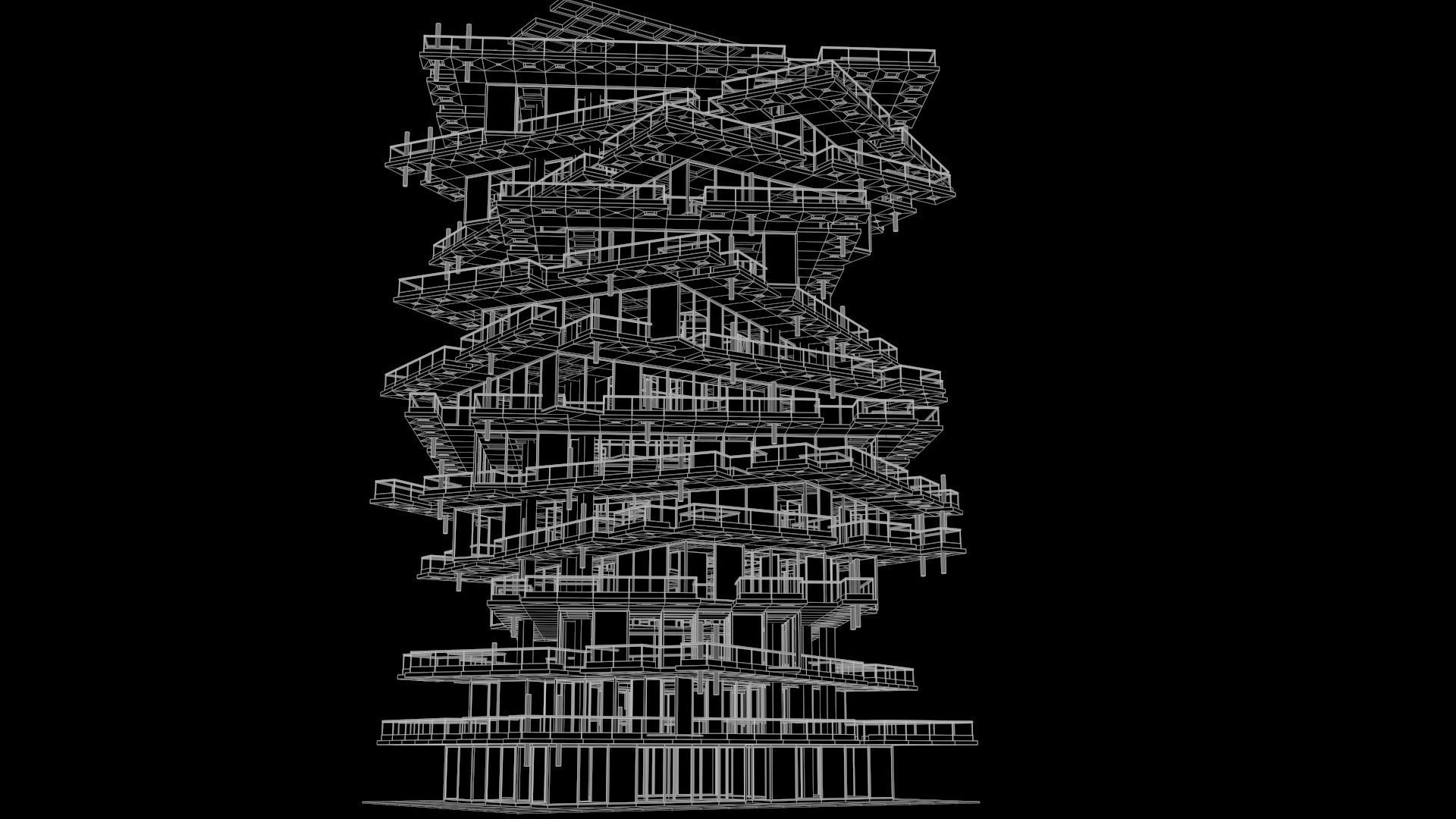 High Rise Building 102 3D model_10