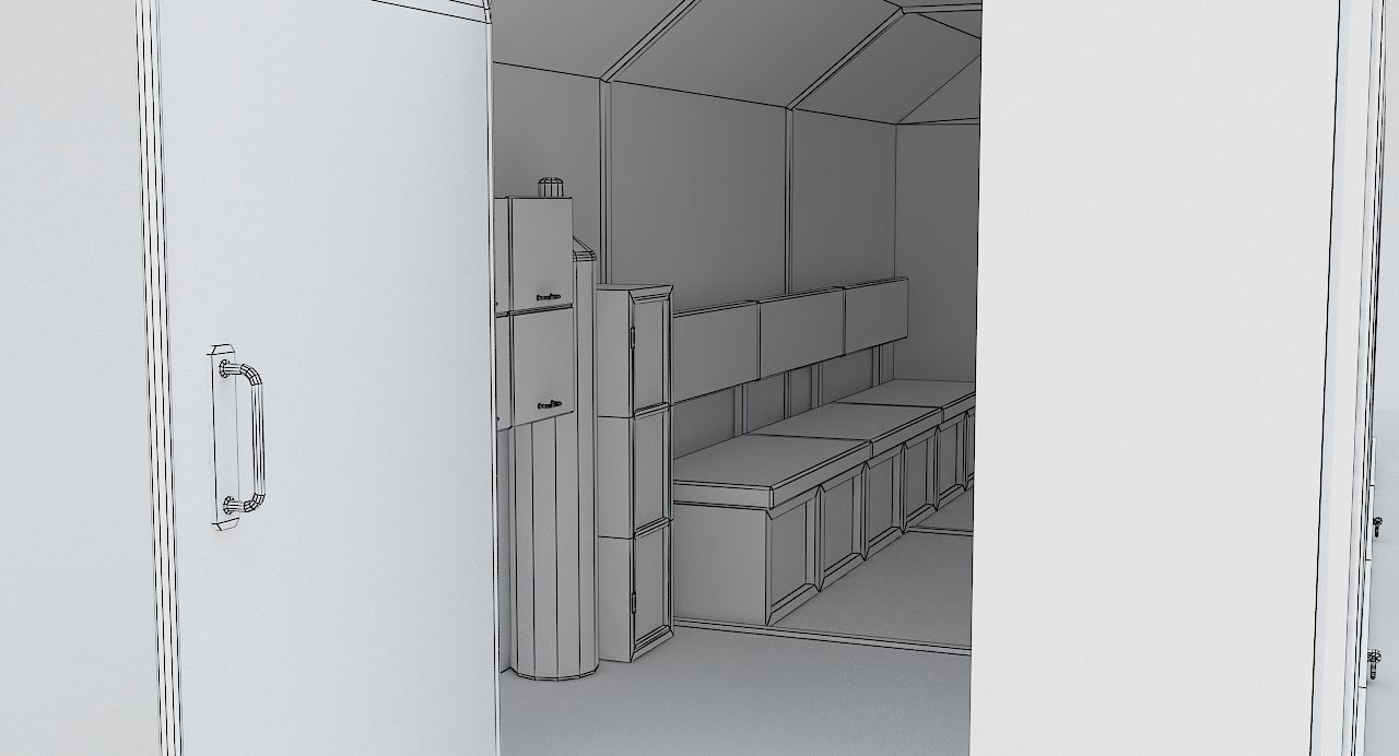 Refuge Chamber Container PBR Low-poly 3D model_11