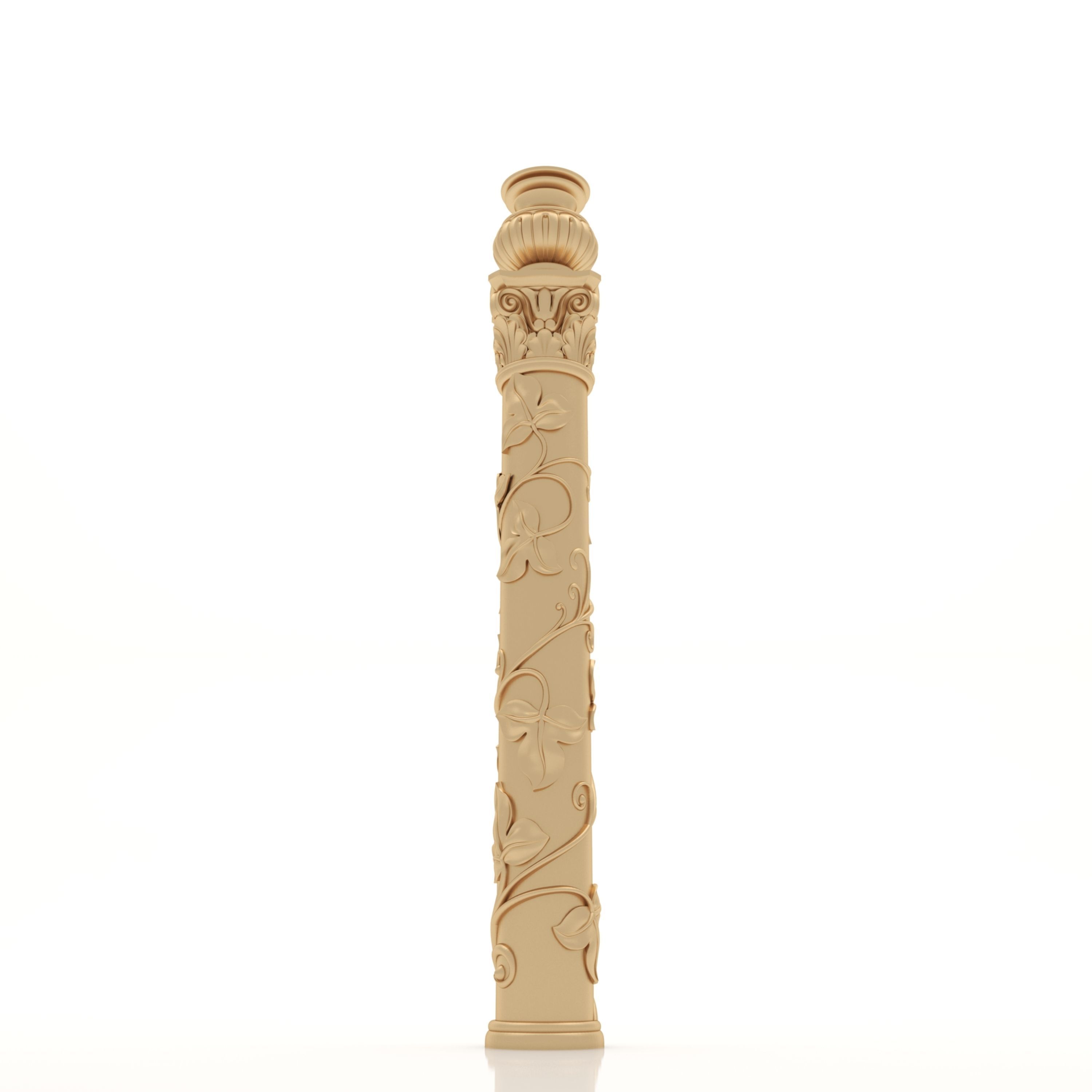 Decorative Column 14 3D model_3