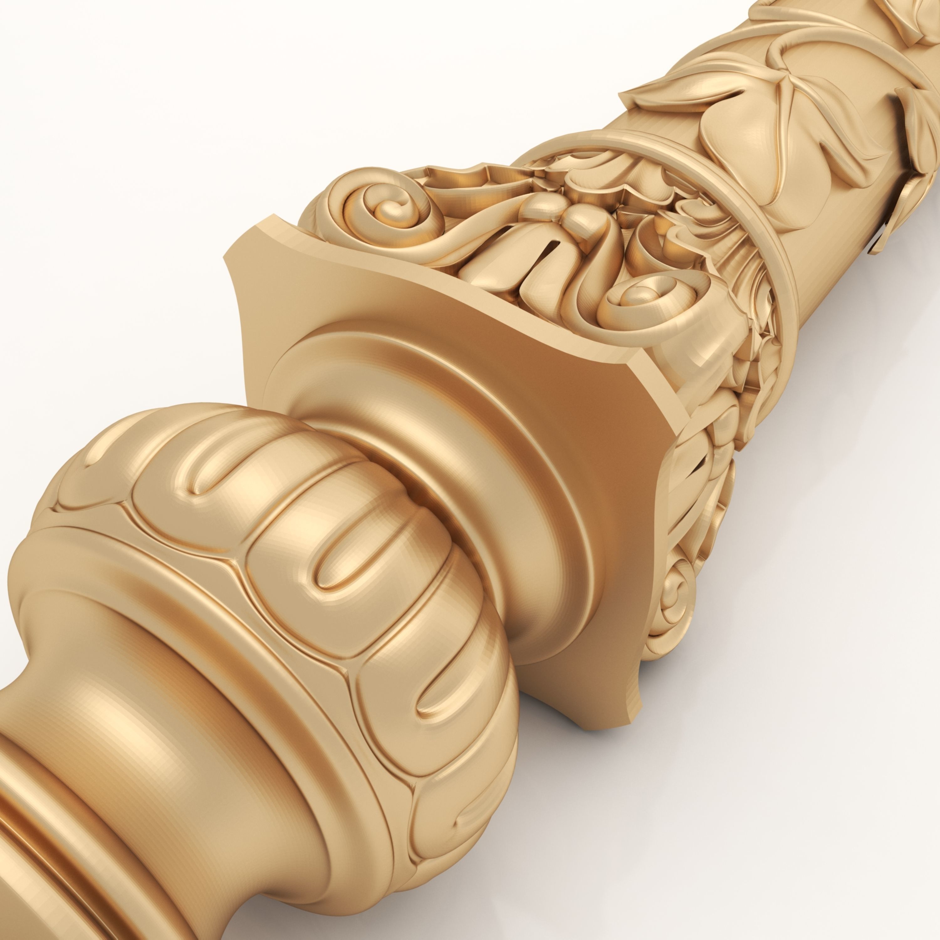 Decorative Column 14 3D model_5