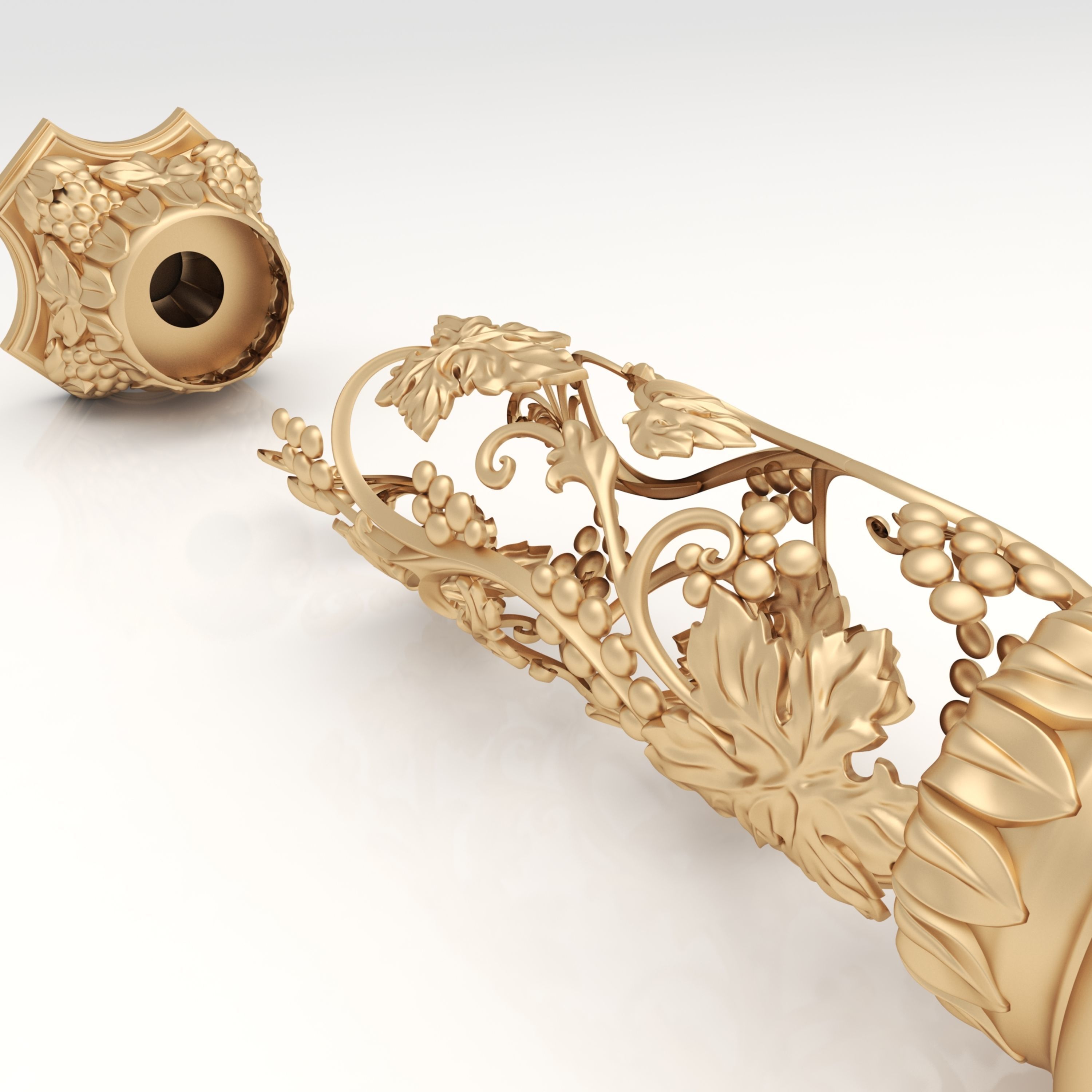 Decorative Column 15 3D model_6