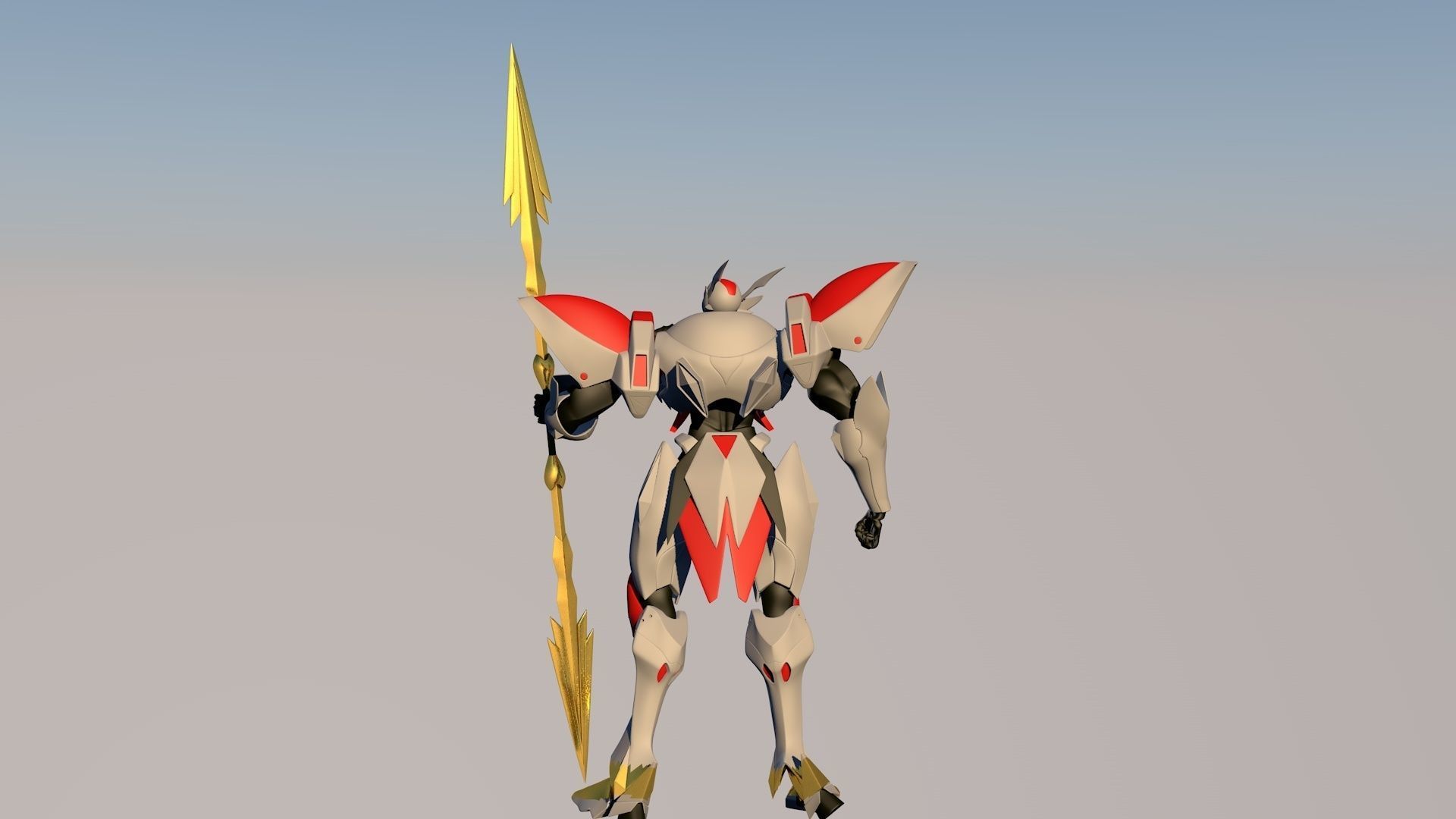 3D Model Tekkaman Blade D-boy Character 3D model_4