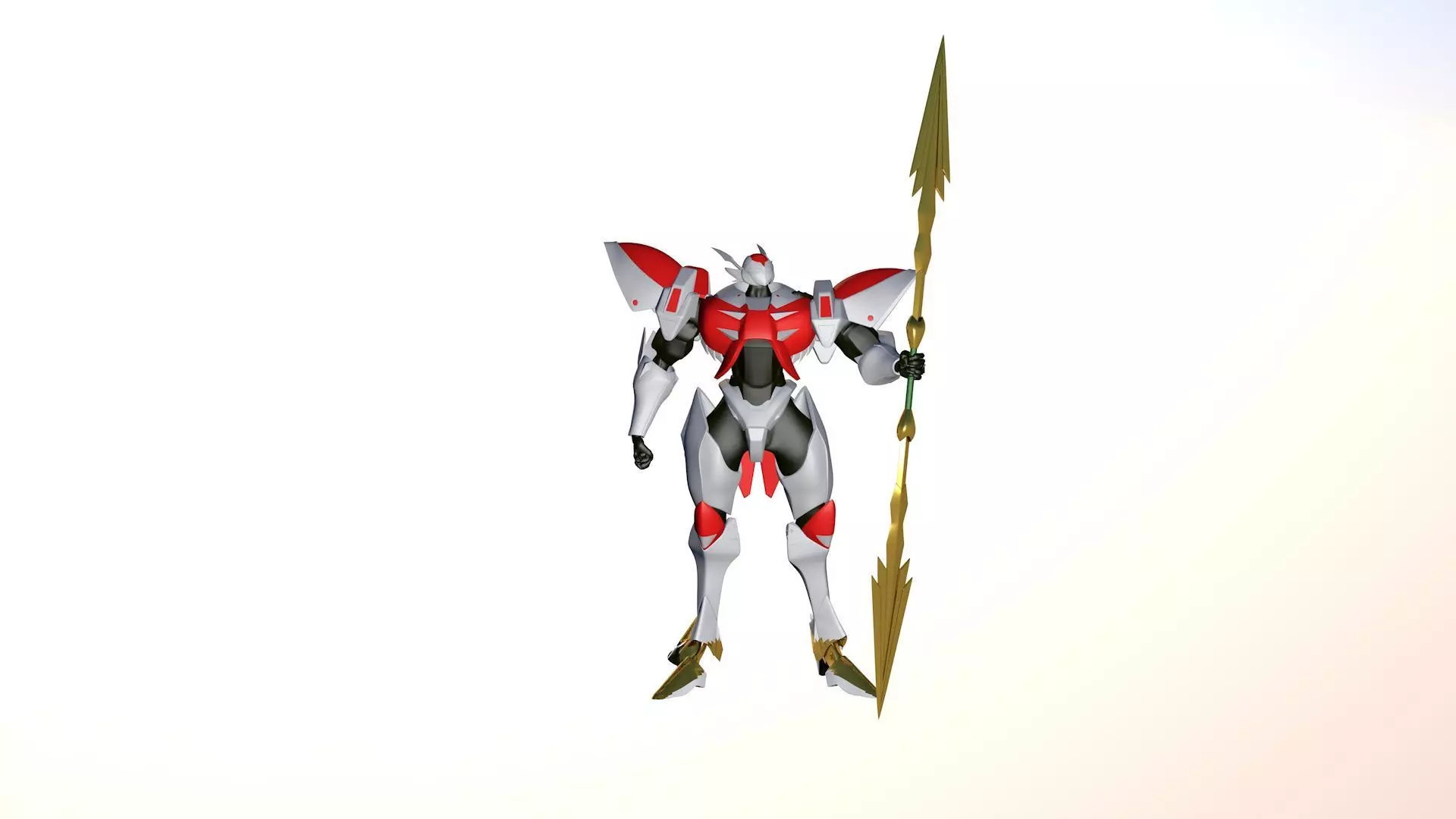 3D Model Tekkaman Blade D-boy Character 3D model_0