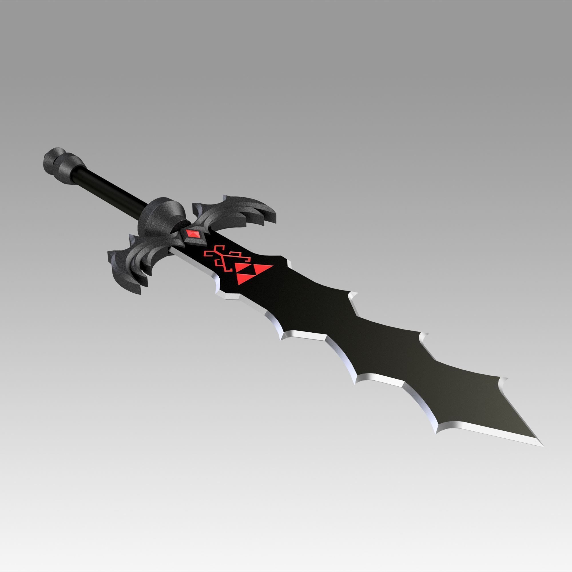 The Legend of Zelda Skyward Sword Demon King  Sword  3D print model_4