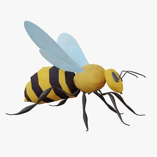Bee Cartoon 3D model