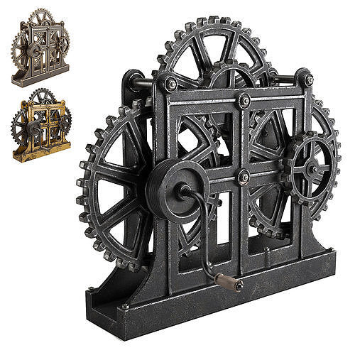 Gear Mechanism 3D model Low-poly 3D model
