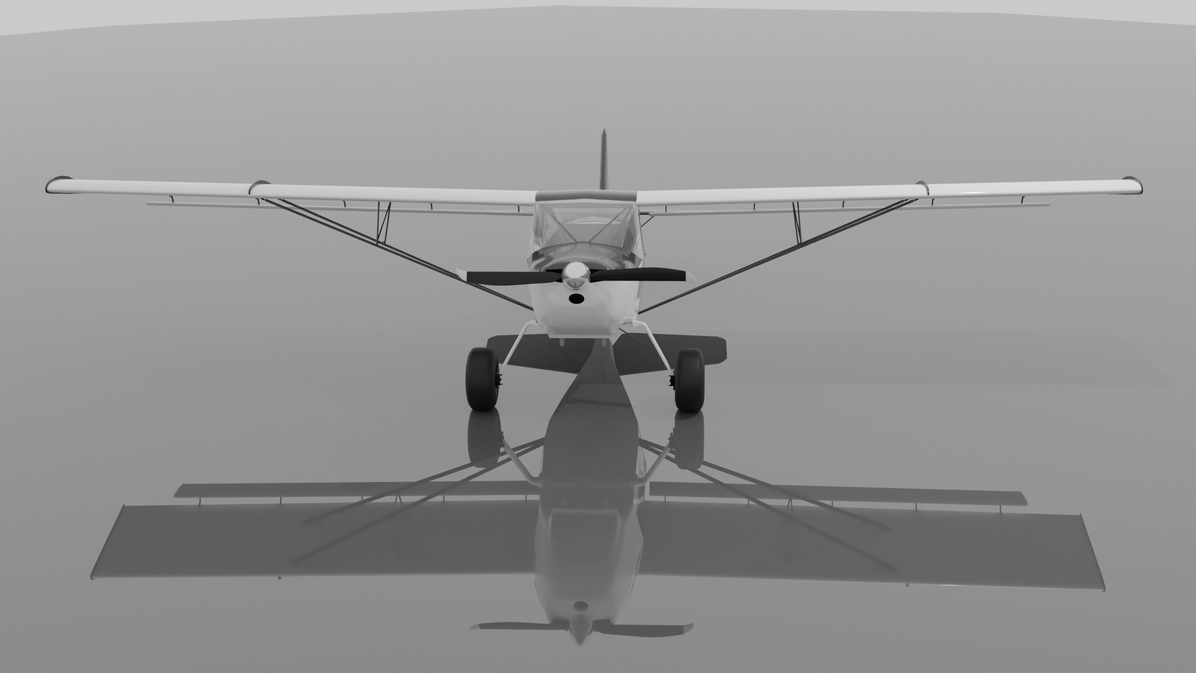 Kitfox Series 5 Low-poly 3D model_3