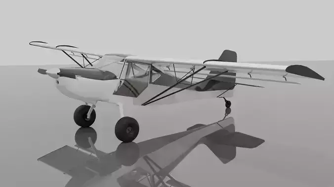 Kitfox Series 5 Low-poly 3D model