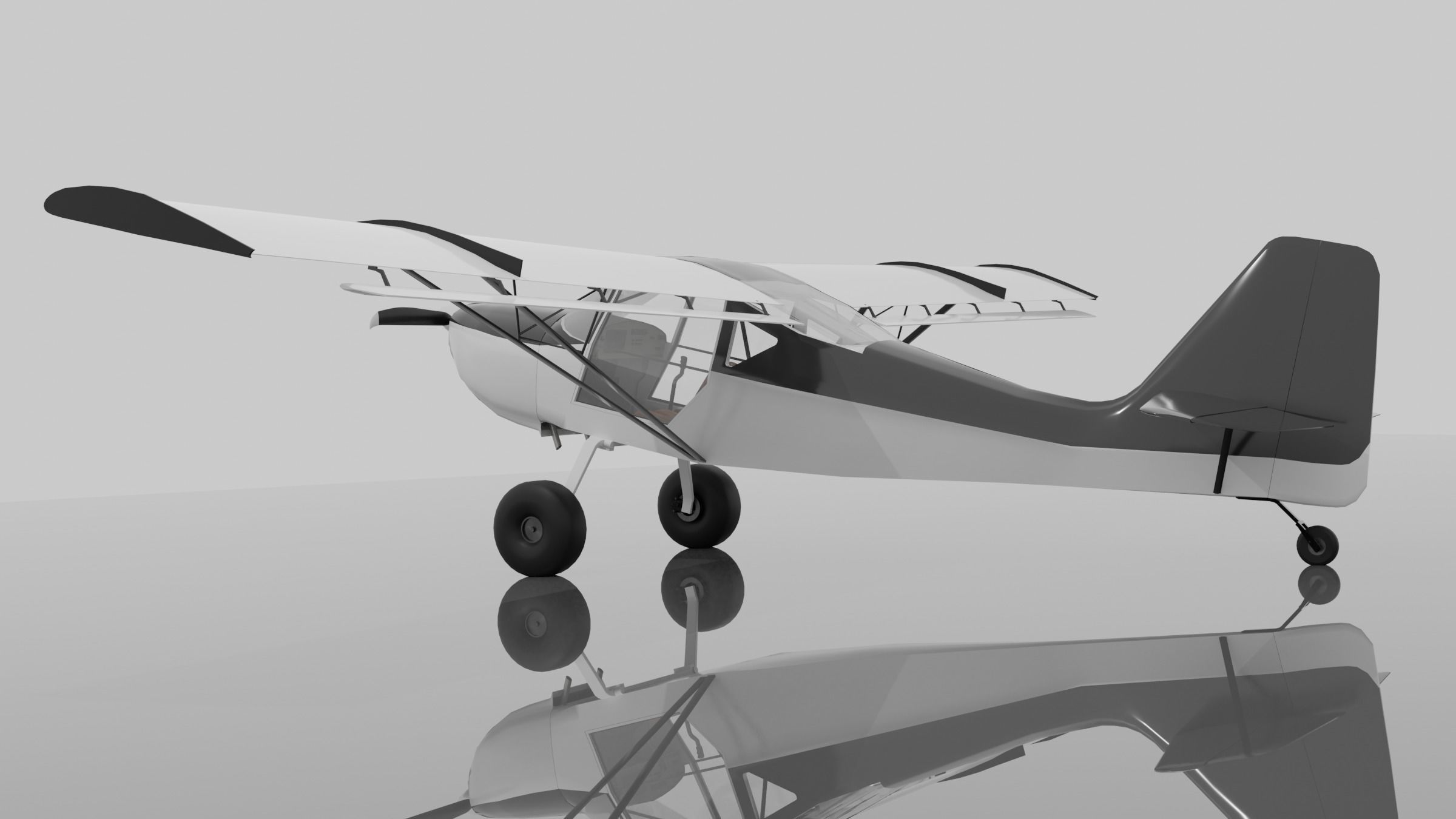 Kitfox Series 5 Low-poly 3D model_2