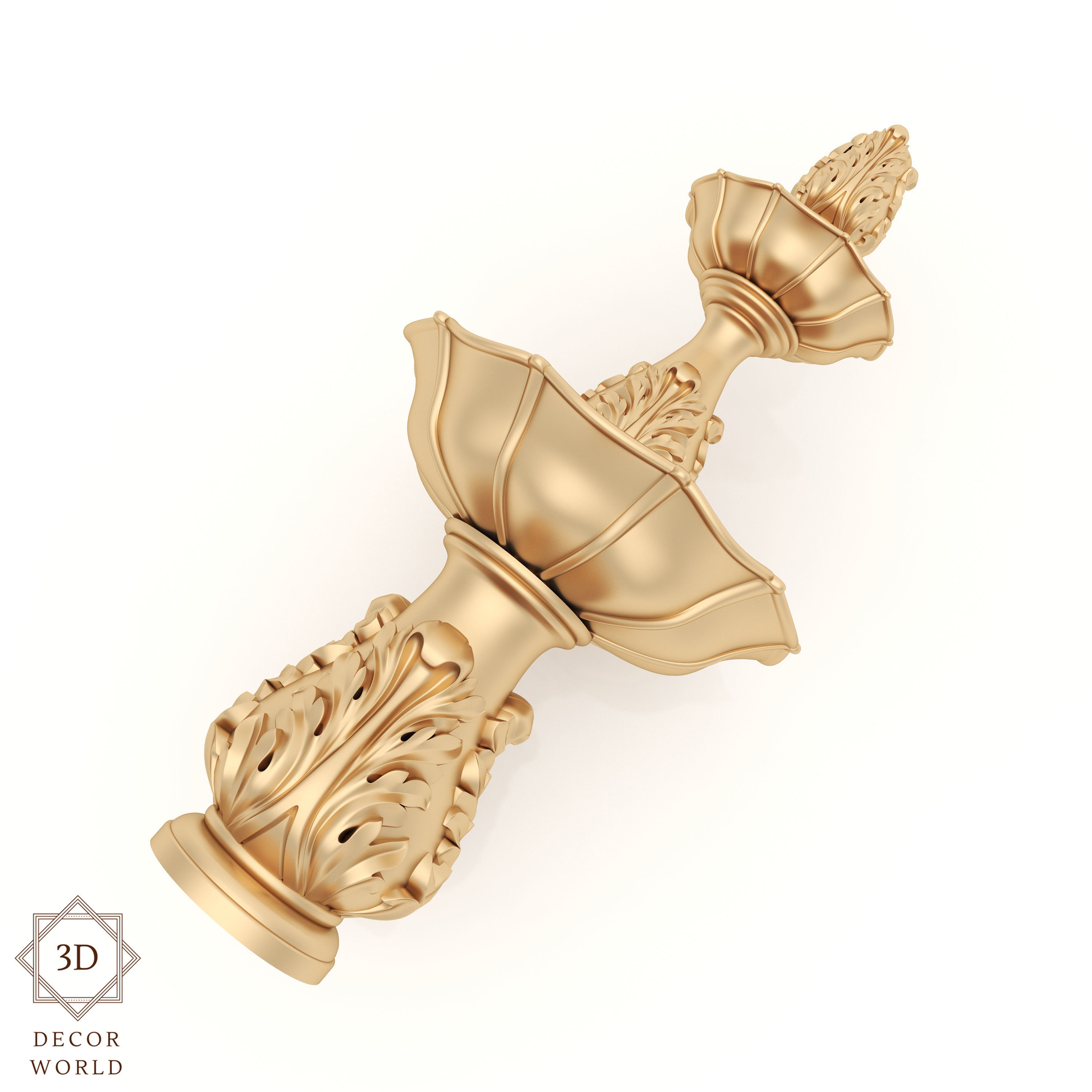 Decorative Column 17 3D model_2