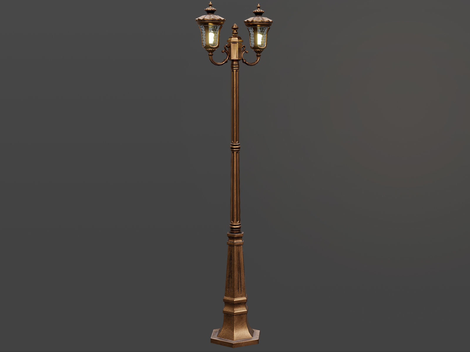 Street Lamps Low-poly 3D model_2
